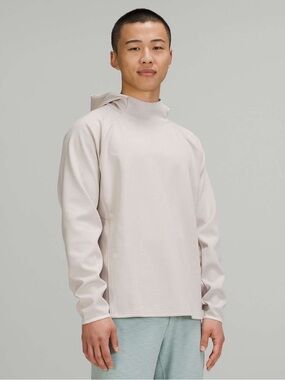Men’s Lululemon GridLiner Fleece Hoodie | Size M Heathered Dove Grey